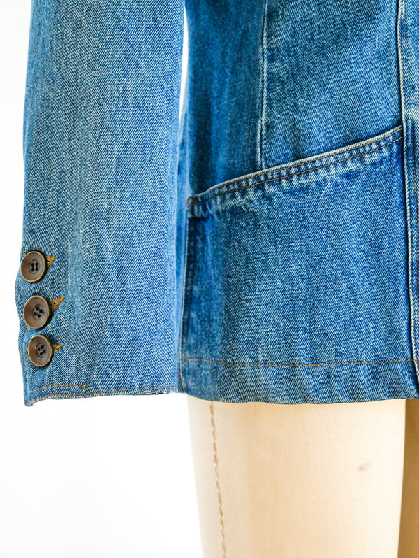 Valentino Denim Blazer Jacket arcadeshops.com