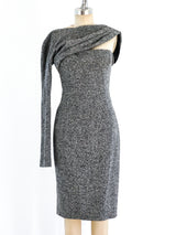 Christian Dior One Sleeved Tweed Dress Dress arcadeshops.com