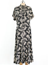 Norma Kamali Feather Printed Dress Dress arcadeshops.com