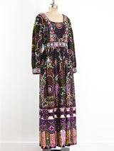 Jeweled Floral Maxi Dress Dress arcadeshops.com