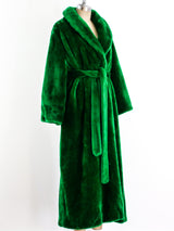 Kelly Green Shag Textured Robe Jacket arcadeshops.com