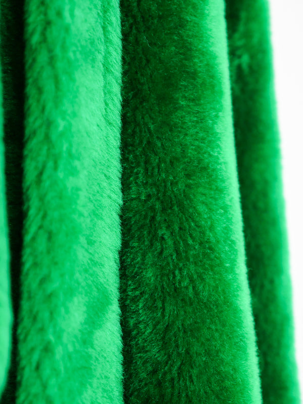 Kelly Green Shag Textured Robe Jacket arcadeshops.com