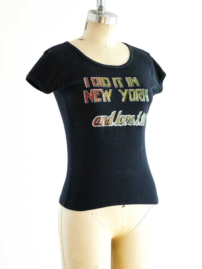 New York Rainbow Glitter Tee T-shirt arcadeshops.com