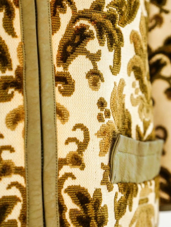 Floral Tapestry Zip Front Jacket Jacket arcadeshops.com