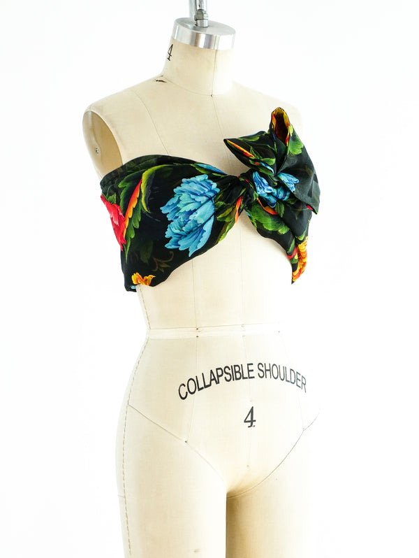 Yohji Yamamoto Floral Bustier Top arcadeshops.com