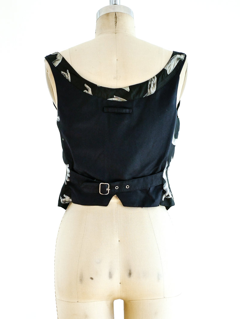 Jean Paul Gaultier Hand Motif Vest Top arcadeshops.com