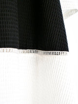 Black and White Pique Trapeze Dress Dress arcadeshops.com