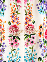 Floral Embroidered Silk Chinese Jacket Jacket arcadeshops.com