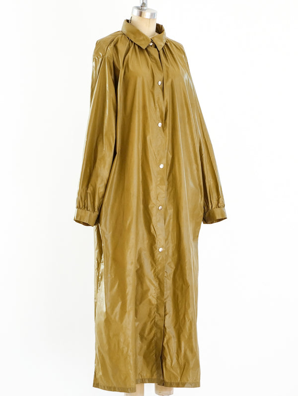 Khaki nylon rain jacket Jacket arcadeshops.com