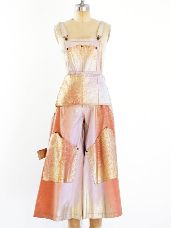 Metallic Brushed Art to Wear Overalls Suit arcadeshops.com
