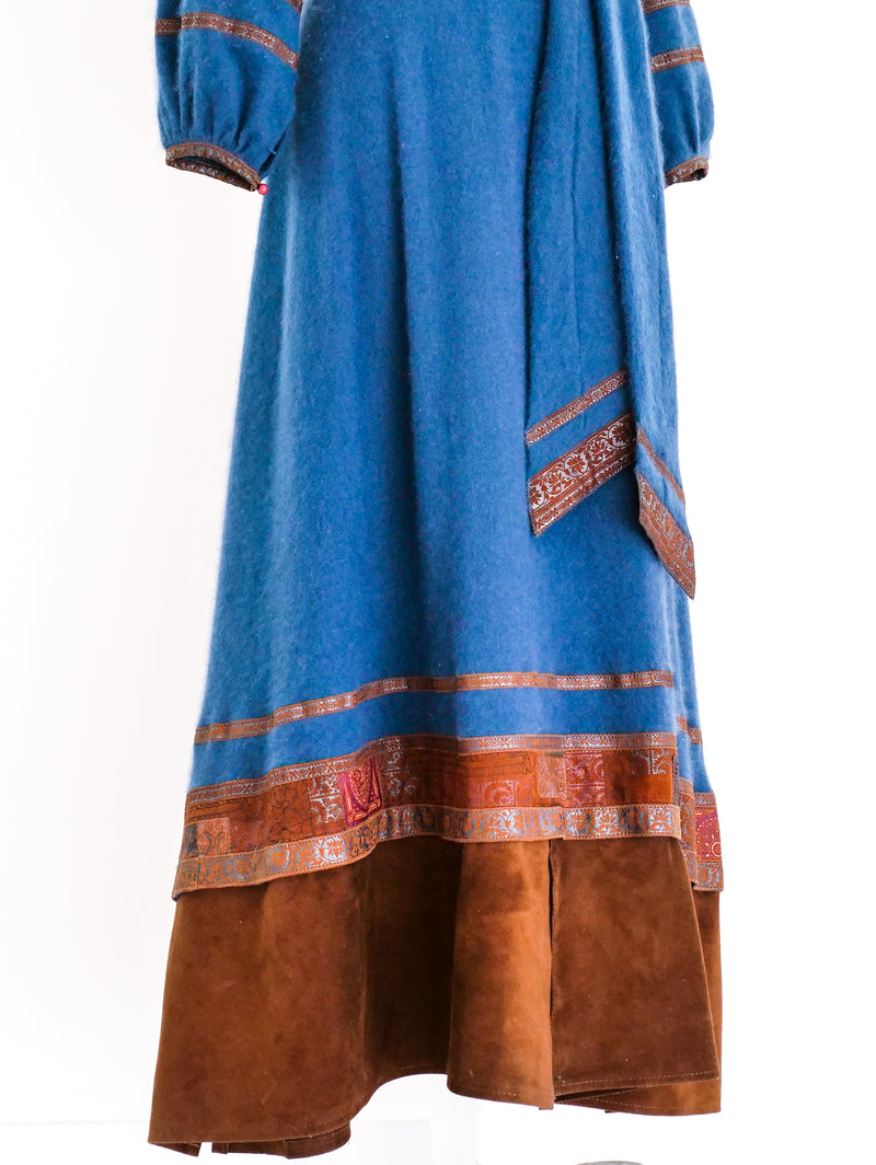 Roberto Cavalli Angora and Suede Sweater Dress Dress arcadeshops.com