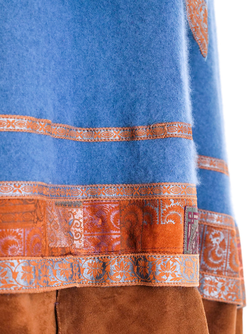 Roberto Cavalli Angora and Suede Sweater Dress Dress arcadeshops.com