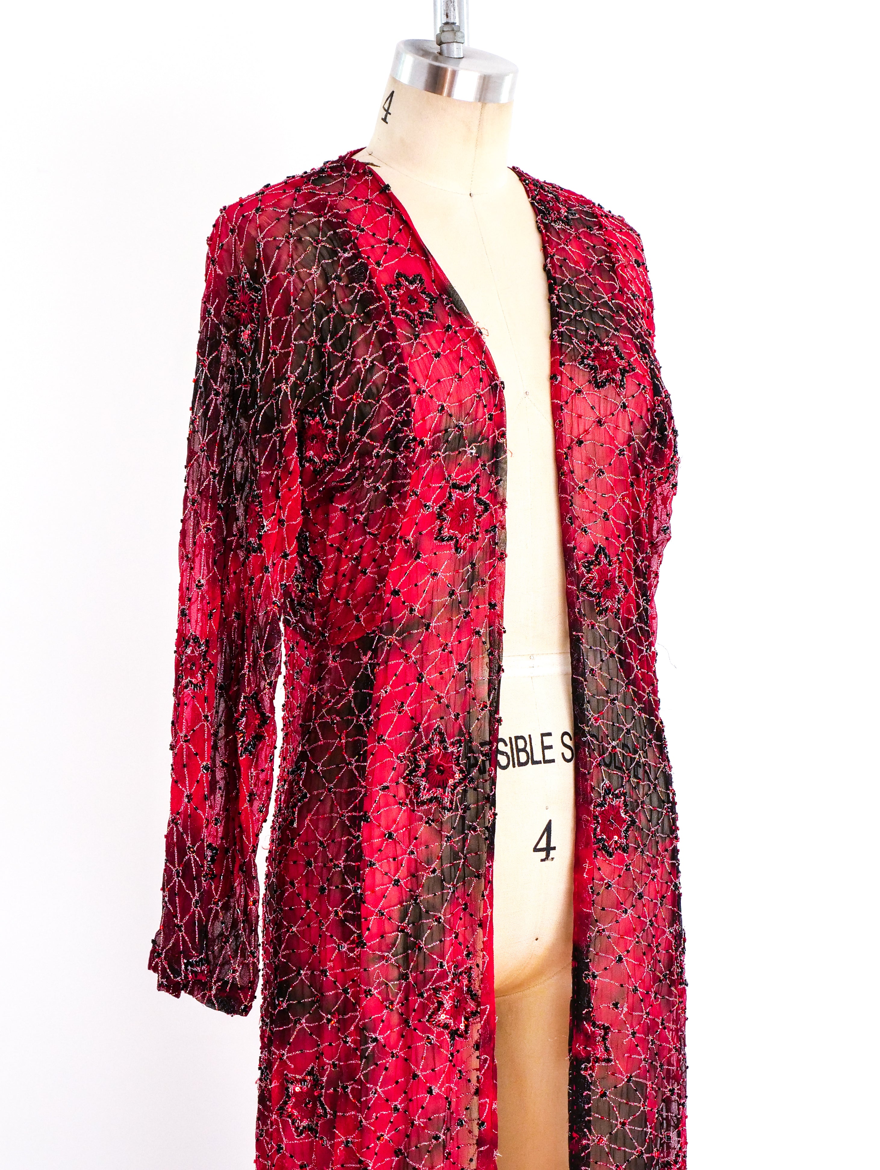 Beaded 2025 duster jacket