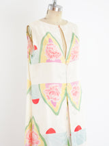 Mary McFadden Floral Silk Skirt Ensemble Suit arcadeshops.com