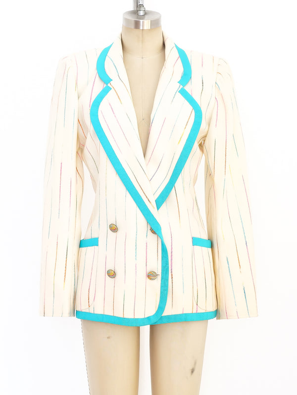 Ungaro Pastel Pinstripe Jacket Jacket arcadeshops.com