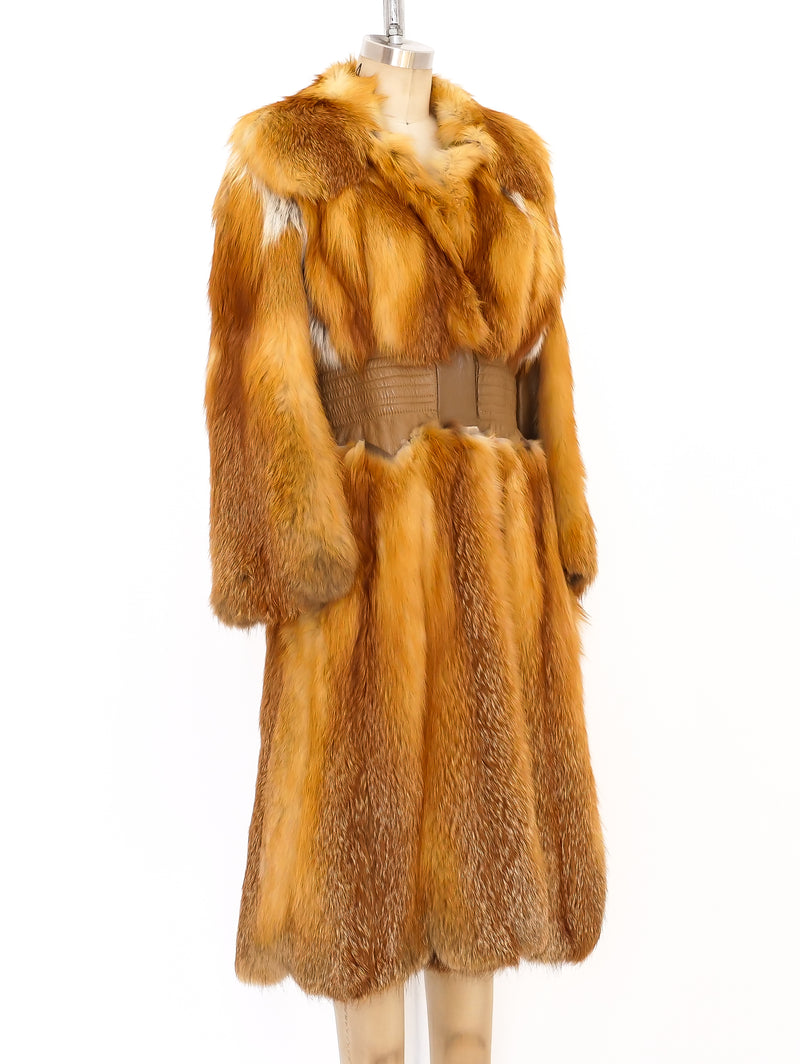 Pierre Cardin Red Fox Fur Coat Jacket arcadeshops.com