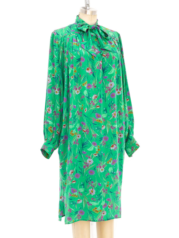 Ungaro Floral Silk Dress Dress arcadeshops.com