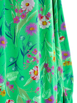 Ungaro Floral Silk Dress Dress arcadeshops.com
