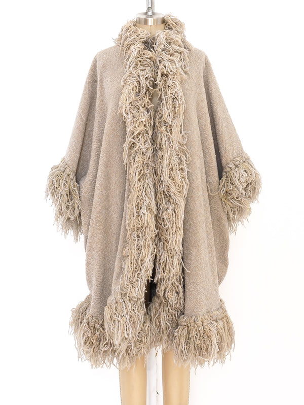 Yarn Fringe Handwoven Coat Jacket arcadeshops.com