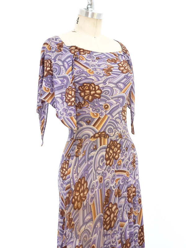 Missoni Printed Silk Jersey Dress Dress arcadeshops.com