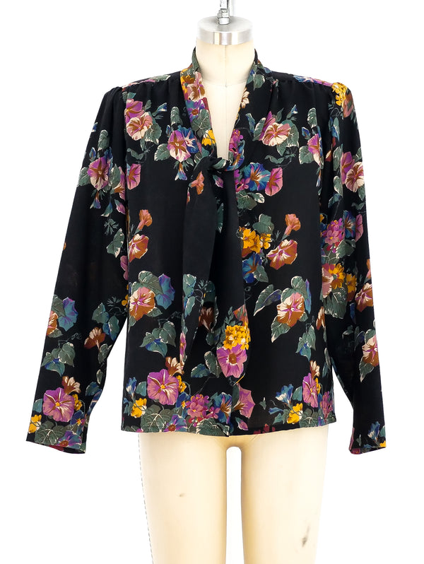 Lanvin Floral Skirt Ensemble Suit arcadeshops.com