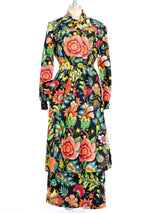 Donald Brooks Polished Cotton Floral Ensemble Suit arcadeshops.com