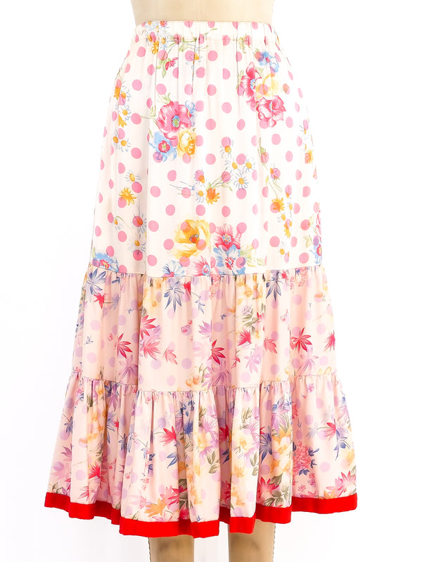 Comme des Garcons Polka Dot Tiered Skirt Bottom arcadeshops.com