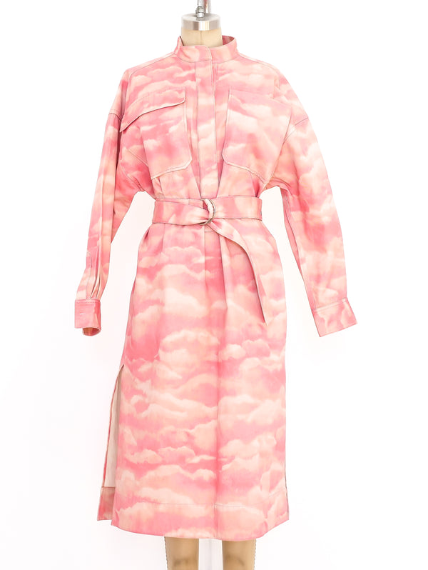 Celine Pink Cloud Denim Dress Dress arcadeshops.com