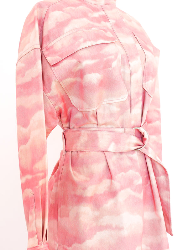 Celine Pink Cloud Denim Dress Dress arcadeshops.com