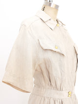 Chanel Short Sleeve Linen Jacket Jacket arcadeshops.com