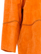 Studded Orange Suede Jacket Jacket arcadeshops.com