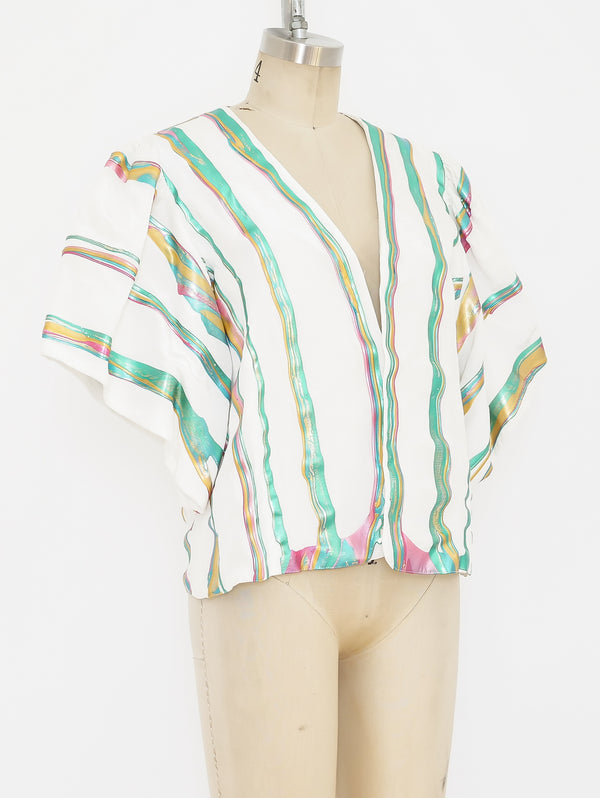 Terry and Toni Rainbow Painted Jacket Jacket arcadeshops.com