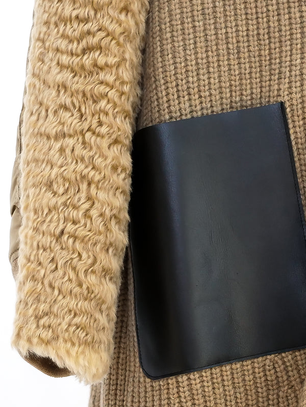 Undercover Fur Trimmed Cardigan Style Coat Jacket arcadeshops.com