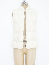 Knit Puffer Vest Jacket arcadeshops.com