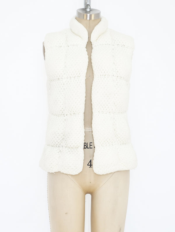 Knit Puffer Vest Jacket arcadeshops.com