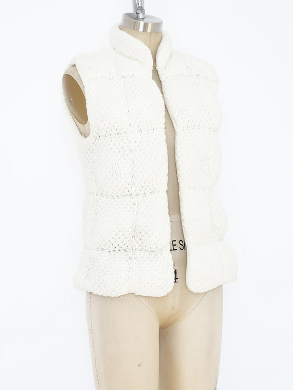 Knit Puffer Vest Jacket arcadeshops.com