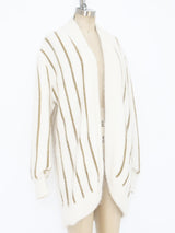 Lurex Striped Angora Sweater Jacket arcadeshops.com
