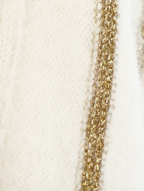 Lurex Striped Angora Sweater Jacket arcadeshops.com