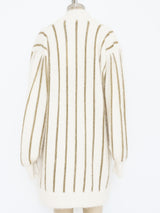 Lurex Striped Angora Sweater Jacket arcadeshops.com