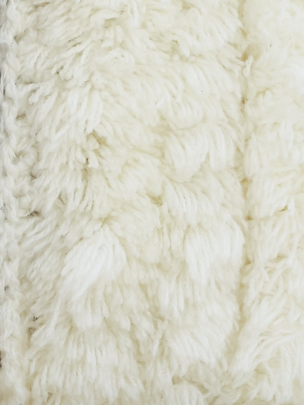 Ivory Chenille Shag Sweater Jacket arcadeshops.com