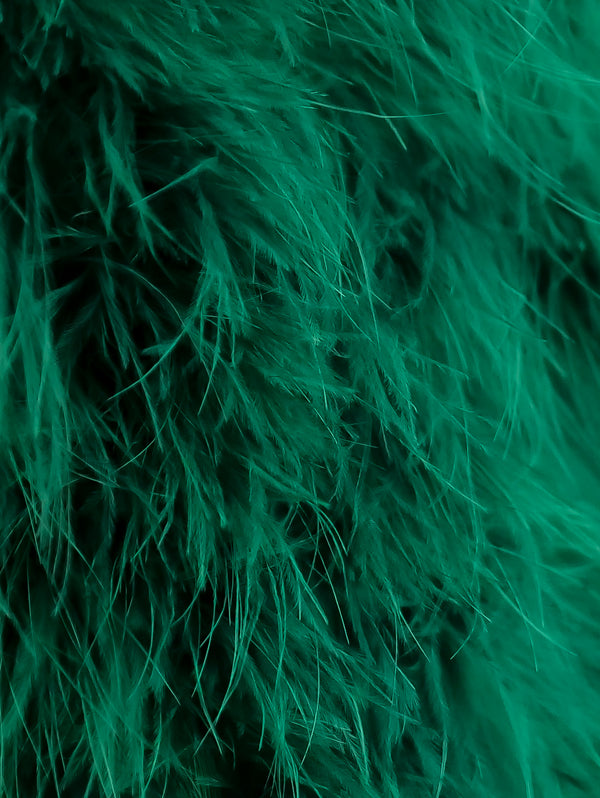 Emerald Marabou Feather Jacket Jacket arcadeshops.com