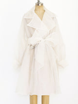 White Organza Coat Dress Jacket arcadeshops.com