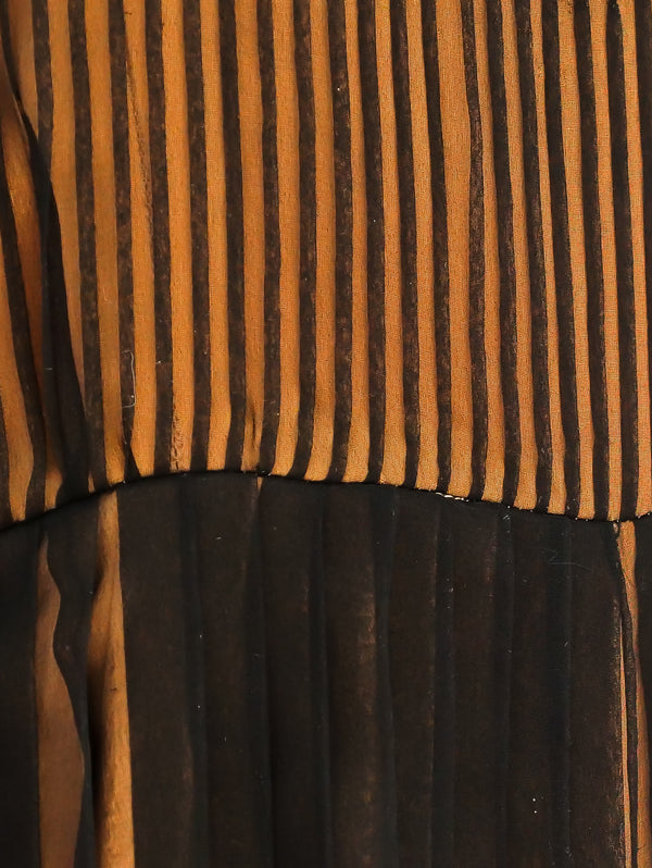 Pleated Illusion Chiffon Jumpsuit Suit arcadeshops.com