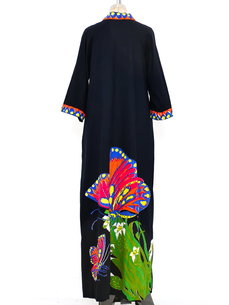 Butterfly Print Maxi Dress Dress arcadeshops.com