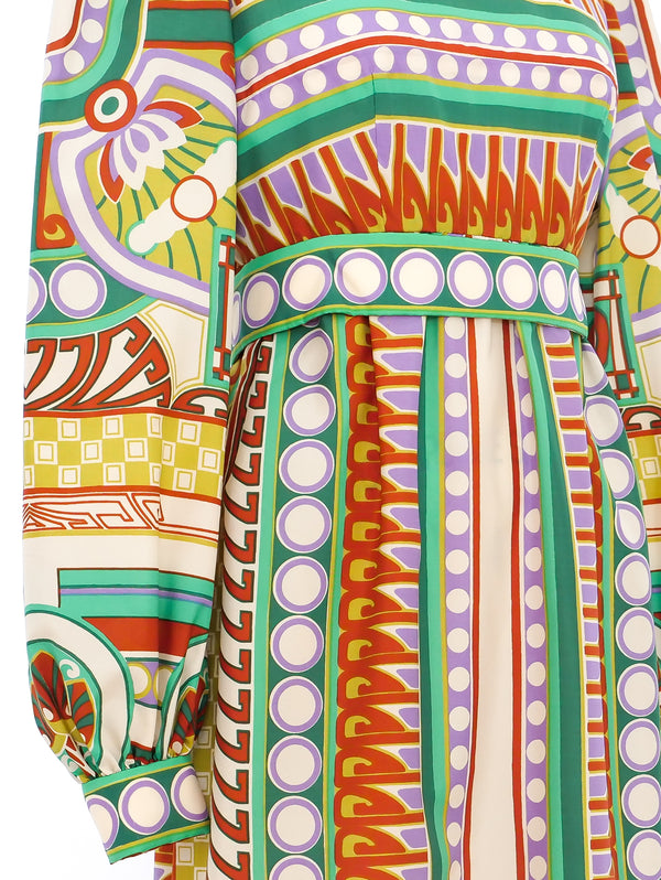 Malcolm Starr Graphic Print Maxi Dress Dress arcadeshops.com