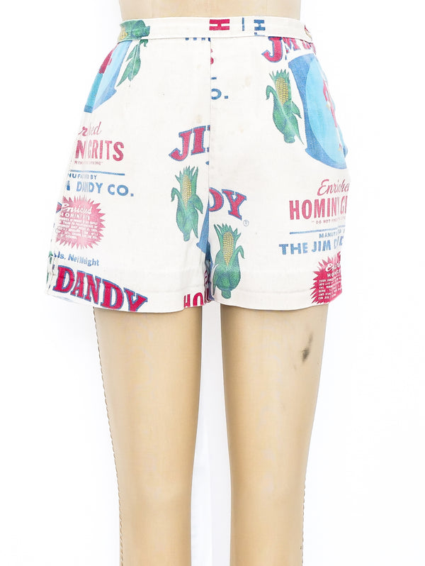 Jim Dandy Grits Feed Sack Shorts Bottom arcadeshops.com