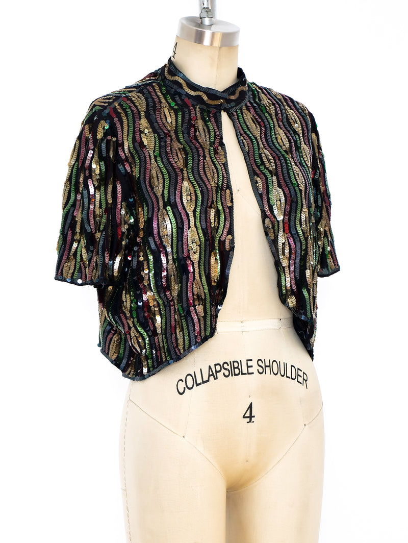 1920's Sequin Embellished Jacket Jacket arcadeshops.com