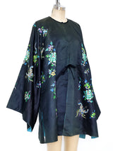 Floral and Butterfly Embroidered Kimono Jacket Jacket arcadeshops.com