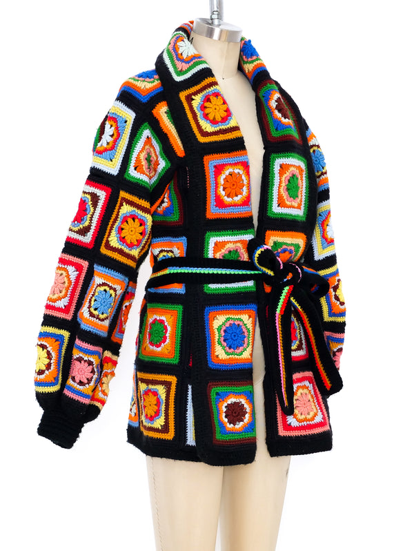 Granny Square Crochet Jacket Jacket arcadeshops.com