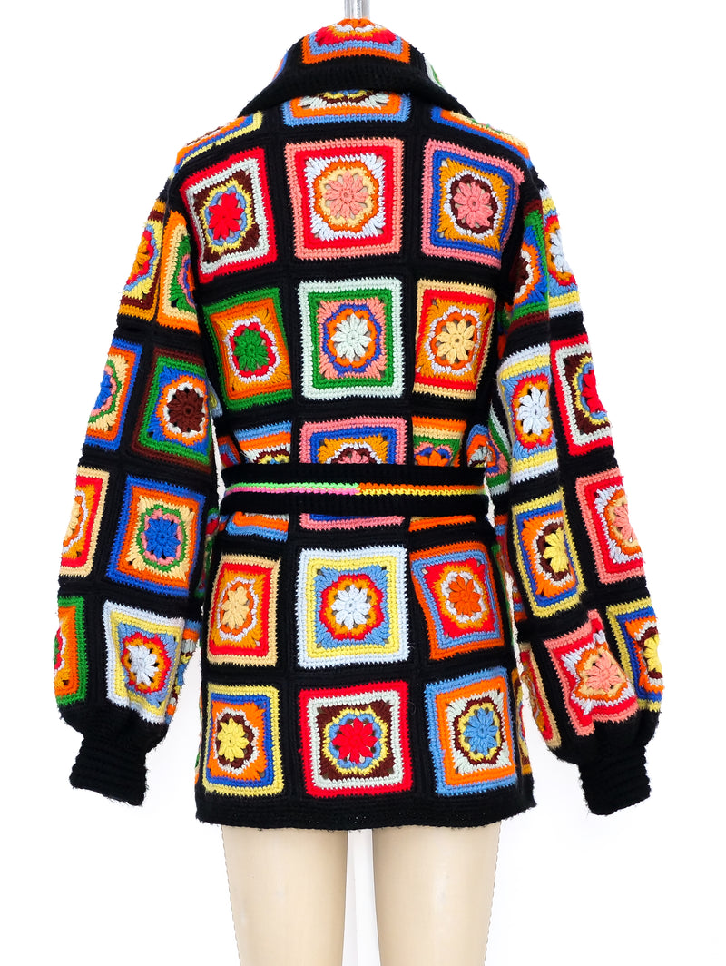 Granny Square Crochet Jacket Jacket arcadeshops.com